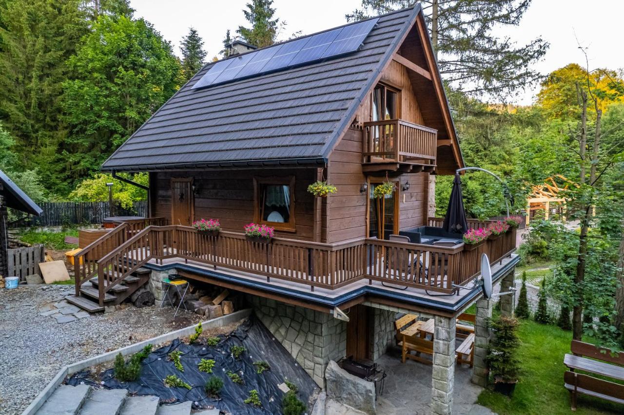 Domki Brenna Lesnica Chatka Ze Spa Exterior photo